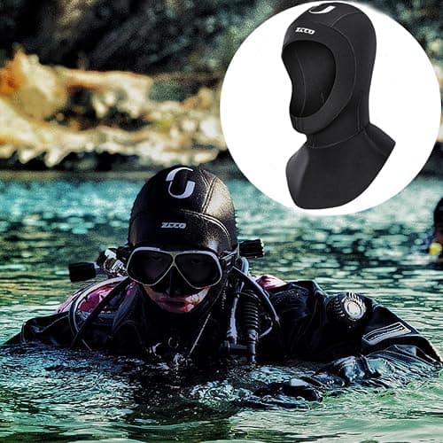 ZCCO Diving Hood 3mm/5mm Neoprene Wetsuit Hood - Durable & Stretchable Cap for Snorkeling, Kayaking, Surfing, Canoeing & Water Sports thumbnail 4