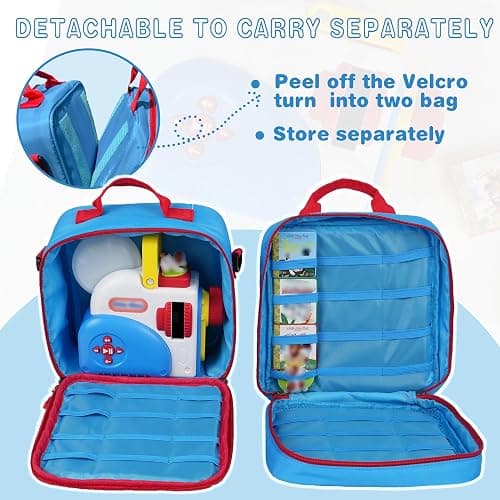 amiumuca Carrying Case Compatible with Little Tikes Story Dream Machine Books Starter Set，Kids Toys Storage Case for Little Tikes for Storybook, Audio Play, Character,with Handle and Shoulder Strap thumbnail 4