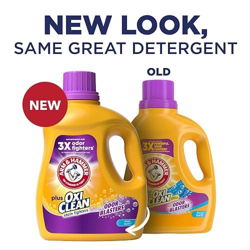 ARM & HAMMER Plus OxiClean Odor Blasters Fresh Burst, 77 Loads Liquid Laundry Detergent, 100.5 Fl oz thumbnail 2