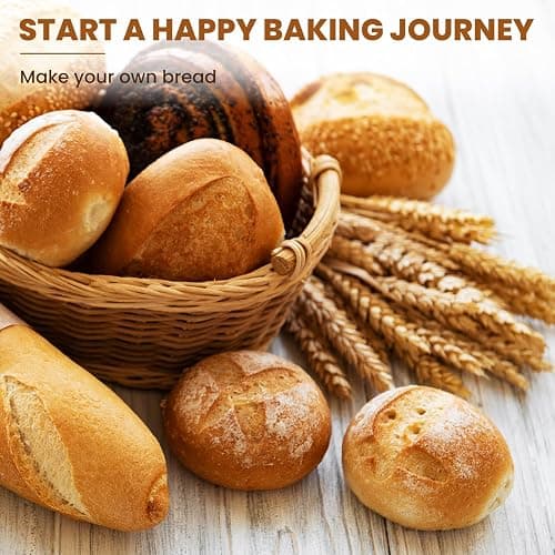 Kikcoin 6 Pack Banneton Bread Proofing Basket, 5 Inch Mini Banneton Basket | Round Sourdough Bread Baking Supplies, Small Banneton Basket Proofing Baskets for Sourdough Bread Baking thumbnail 7
