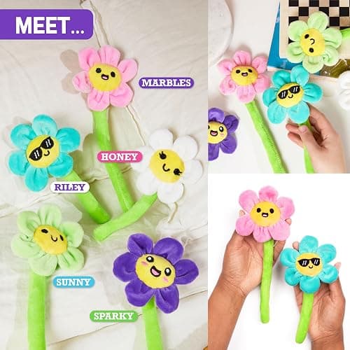 WHAT DO YOU MEME? Emotional Support Flowers by Relatable, Cuddly Plush Toys and Stuffed Animals, Includes 5 Plushies with Basket, Thoughtful or Cute Stocking Stuffer thumbnail 6