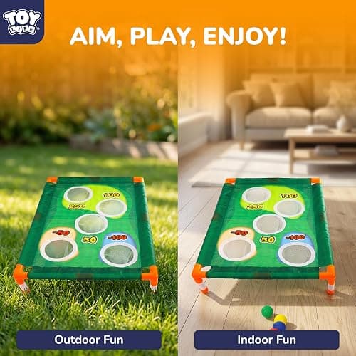 TOY Life Golf Cornhole Game Golf Corn Hole Set Chipping Golf Game Adults Kids Backyard Golf Game Golf Yard Corn Hole Game Golf Training Equipment Chipping Outdoor Indoor Golf (NO Club Included) thumbnail 4