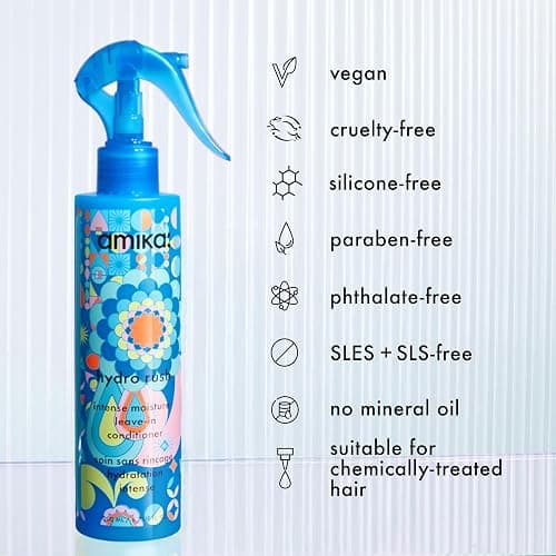 amika Hydro Rush Intense Moisture Leave-In Conditioner with Hyaluronic Acid thumbnail 9