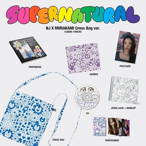 NewJeans 'Supernatural' NJ X MURAKAMI Cross Bag ver. Single - Image 1