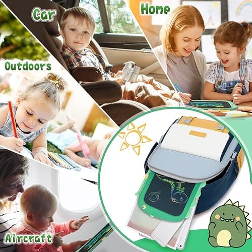 ORSEN 8.5 Inch LCD Doodle Board Tablet Toy - Green Dinosaur Drawing Pad for Kids 2-6 Years Old - Christmas and Birthday Gifts thumbnail 6