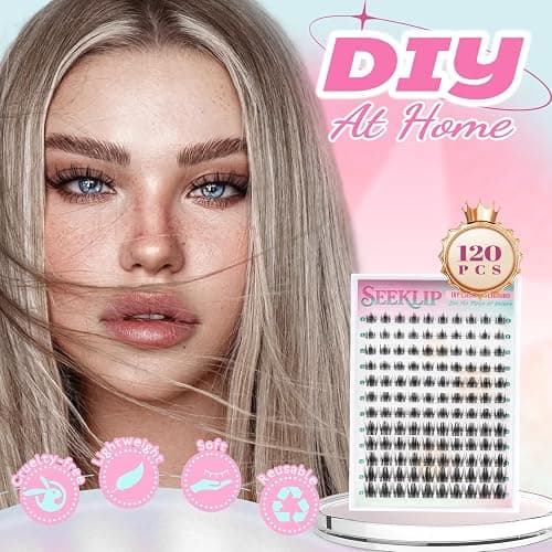 Lash Clusters Fairy Manga Lash Clusters Clear Band Fairy Anime Cluster Lashes 120Pcs C Curl 8-16MM Spiky Individual Lshes for DIY Cosplay Manga Eyes at Home (Iris) thumbnail 7