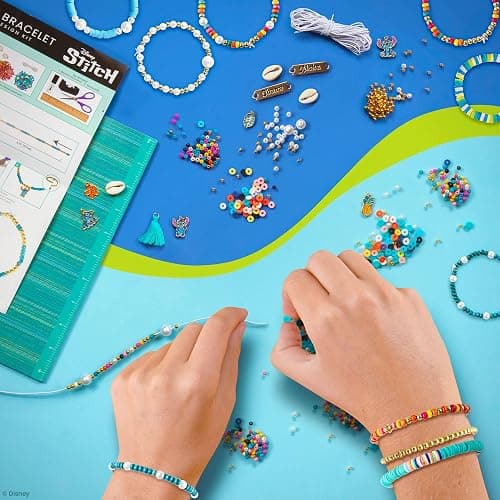 Fashion Angels Disney Stitch DIY Bracelet Making Kit, Includes 1,000+ Shell Beads, Tassels, & More, Lilo & Stitch Collectable Jewelry for Kids, Teen Girls & Boys thumbnail 5