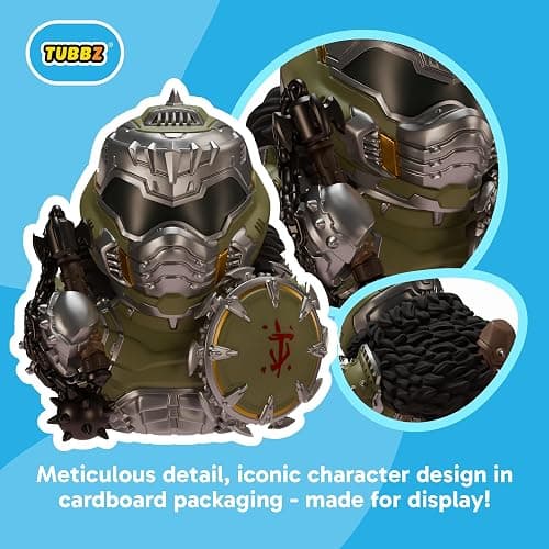 TUBBZ Boxed Edition: Doom Dark Ages - Doom Slayer Cosplaying Rubber Duck Vinyl Figure – Official Collectible for Fans of Doom thumbnail 3