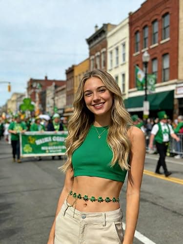 Mardi Gras Waist Chain for Women Purple Green Yellow Fleur De Lis Waist Chain Belt Adjustable Mardi Gras Belly Chains Body Jewelry Accessories Holiday Gifts for Her thumbnail 4