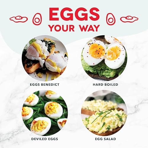 DASH Rapid Egg Cooker: 6 Egg Capacity Electric Egg Cooker for Hard Boiled Eggs, Poached Eggs, Scrambled Eggs, or Omelets with Auto Shut Off Feature - Dream Blue thumbnail 4
