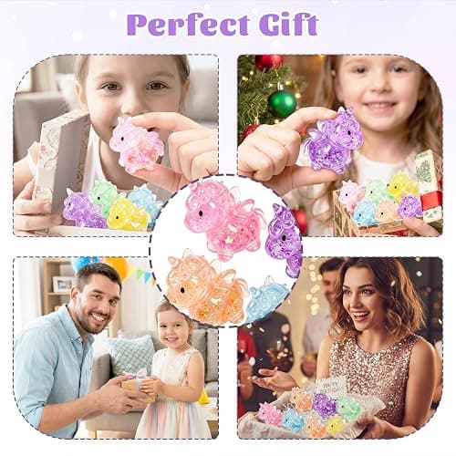 6PCS Unicorn Squishy Toys,Unicorn Stress Relief Toy for Adult/Kids,Autism & Anxiety Relief,Perfect Squeeze Toys Birthday Gift and Fun Party Favor thumbnail 6