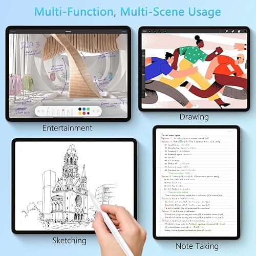 SENMO Stylus Pen for iPad 2018-2025, 2X Fast Charge iPad Pencil 2nd Generation Compatible with Apple iPad A16 11/10/9/8/7/6, Pro M5/M4/12.9"(6/5/4/3)/ 11"(4/3/2/1), Mini 7/6/5, Air M3/M2/5/4/3 thumbnail 7
