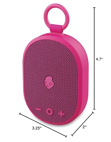 Skullcandy Kilo Wireless Bluetooth Speaker - IPX7 Waterproof Mini Bluetooth Speaker with 24 Hour Battery, Downward Firing Passive Radiator, and True Wireless Pairing - Perfect for Outdoor (Pink) thumbnail 10
