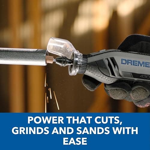 Dremel 4300-5/40 Rotary Tool Kit with Pivot Light and 40 Accessories | 5 Attachments, 40 Accessories, Pivot Light, Variable Speed, 1.8 Amp Motor, Cutting, Sanding, Polishing thumbnail 3
