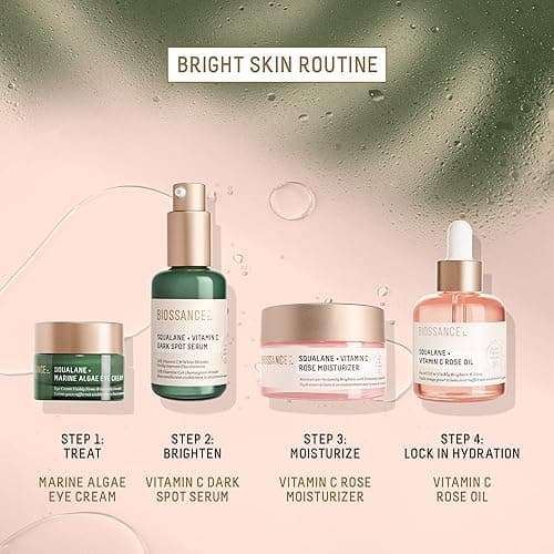 BIOSSANCE Squalane + Vitamin C Rose Face Moisturizer – Antioxidant-Rich Day/Night Face Lotion – Hydrates and Smooths Fine Lines – Even Skin Tone & Reduce Discoloration – For Radiant Skin, 1.69 Fl Oz thumbnail 11