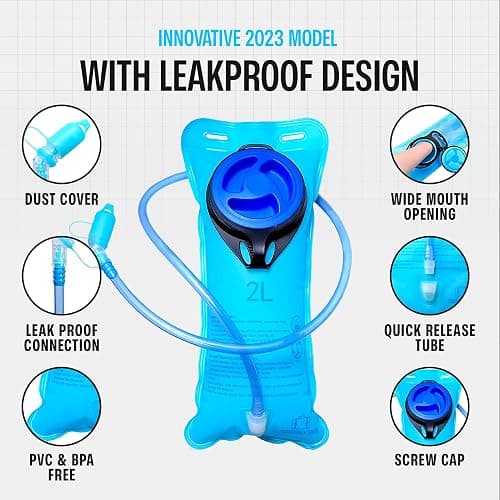 Sojourner Rave Hydration Pack - Hydration Backpack - Hydropack with 2L Bladder - Water Backpack for Festivals, Hiking, Running, Biking and More thumbnail 7
