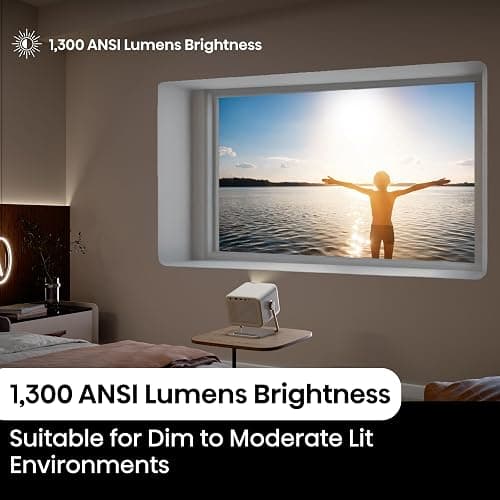 Hisense M2 Pro, Triple Laser Smart Portable Lifestyle Projector, 4K UHD, 65” – 200”, 1,300 Lumens, Dolby Vision,Optical Zoom, Intelligent Screen Adjustments, Vidaa OS, Netflix Included (2025 Model) thumbnail 7