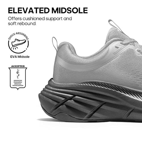 NORTIV 8 Women's Walking Shoes Cushion Comfortable ActiveBreeze Running Tennis Shoes Non-Slip Workout Gym Sports Athletic Breathable Fashion Sneakers thumbnail 3
