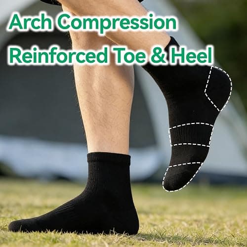 RZTT 3 Pairs 90% Merino Wool Socks for Men Women, Soft Thin Breathable Ankle Socks for Athletic Running Hiking Cycling thumbnail 5
