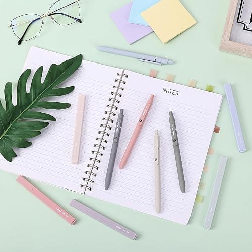 Mr. Pen- Aesthetic Highlighters and Gel Pens, 10 Pack, Morandi Colors Bible Highlighters No Bleed, Black Ink Gel Pens, Fast Dry and No Smear for Bible Journaling, Planner, School Supplies thumbnail 6
