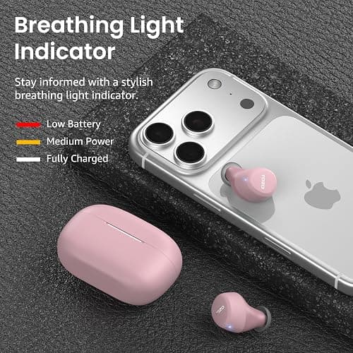 TOZO A1 Wireless Earbuds Bluetooth 5.3 Light Weight in Ear IPX5 Waterproof Headphones 2 Mic for AI Calls, Immersive Premium Sound Bass Headset with Charging Case, 32 Presets EQ Customization via App thumbnail 5
