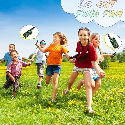 Toys for Boys Walkie Talkies for Kids 6 7 8 Year Old Boy Toys Pretend Play Police Military Spy Hunt Camp Outdoor Toys for Kids Birthday Present Boys Gifts (Green Green) thumbnail 2