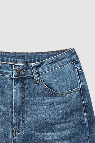PEIHOT Vintage Bell Bottoms Flare Jeans for Women 90s High Waist Ripped Distressed Wide Leg High Rise Denim Pants thumbnail 6