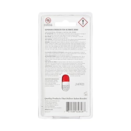 KISS PowerFlex Maximum Speed Nail Glue for Press On Nails, Super Strength Flex Formula Nail Adhesive, Includes One Bottle 3g (0.10 oz.) with Twist-Off Cap & Nozzle Tip Squeeze Applicator - 1 Pack - 1 thumbnail 3