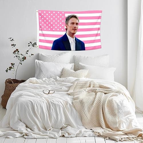 Shmbada Drew Starkey Rafe Cameron 3x5 Foot Decorative Flag with 2 Brass Grommets for Outdoor Indoor, Double Stitched, Wall Hanging Room Decor Tapestry, College Dorm Room Porch Outside Decorations thumbnail 3