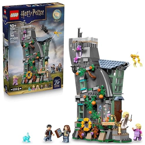 LEGO Harry Potter Luna Lovegood’s House Building Toy for Girls & Boys - Pretend Play & Display Book Shelf or Bedroom Decor for Kids, Ages 10+ - W/Luna's Hare Patronus - Gift Idea for Birthdays - 76467 - Image 1