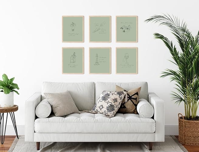 TwoDays Folk Music Inspired Posters, Song Lyric Artwork Room Decor for Fans Gifts, Singer Merch, Album Wall Art Prints for Bedroom. (8" X 10", Set of 6, UNFRAMED) thumbnail 4