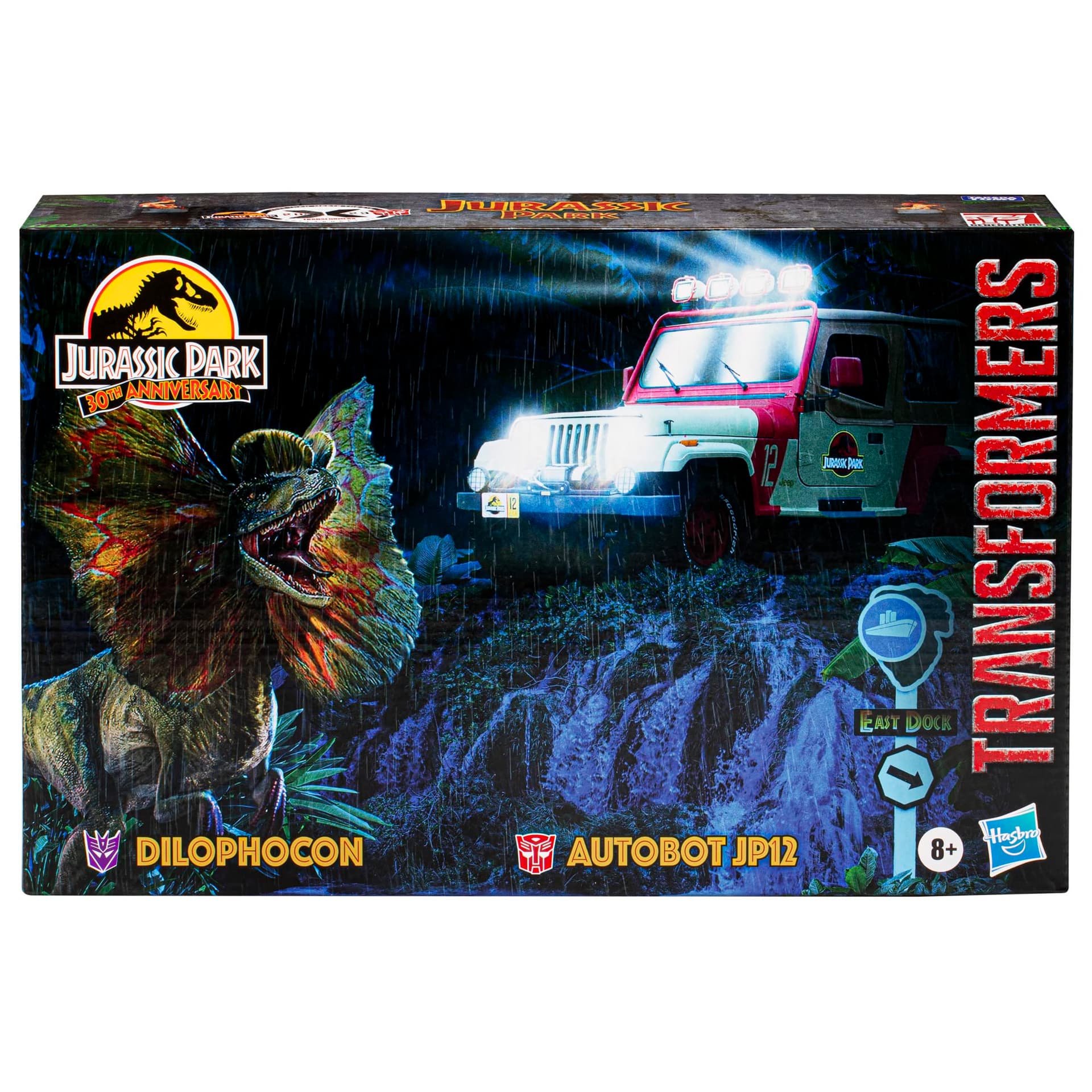 Transformers Collaborative Jurassic Park x Toys Dilophocon & Autobot JP12, Cifras de acción para niños y niñas de 8 años en adelante (Exclusivo de Amazon) thumbnail 2