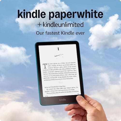 Amazon Kindle Paperwhite 16GB (newest model) – Our fastest Kindle ever, with new 7" glare-free display and weeks of battery life – Jade + 3 Months of Kindle Unlimited (with auto-renewal) thumbnail 7
