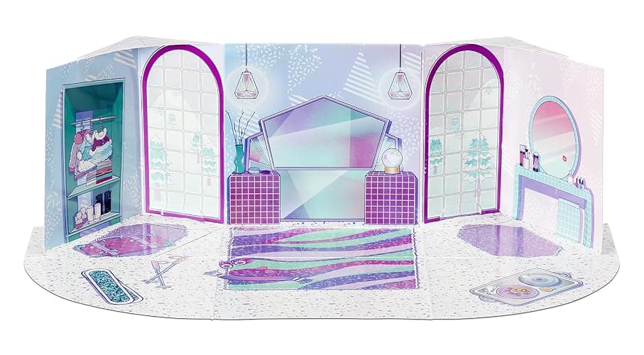 LOL Surprise Winter Chill Hangout Spaces Furniture Set - BLING QUEEN - With 10+ Surprises Including Doll, Accessory, & Furniture - Fold-Out Playset- Collectable - Great Gift for Girls & Boys Age 4+ thumbnail 5