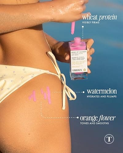 Truly Beauty Buns of Glowry Glow & Tighten Serum, Skin Tightening Cream Serum, Cellulite Cream for Thighs and Buns Fast Absorbing. Butt Enhancement Cream and Firming Lotion - 3.1 OZ thumbnail 6