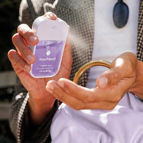 Touchland Top 5 Hydrating Hand Sanitizer Spray Set Travel Size | TSA ready Power Mist with skincare benefits. Applelicious, Berry Bliss, Blue Sandalwood, Citrus Grove and Pure Lavender thumbnail 8