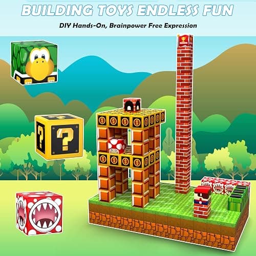 Magnetic Blocks - 200PCS Build 3D Magnet Building Toys World with Magnetic Tiles, STEM Kids Sensory Toys, Toy Magnet Building Set B-Day Gifts for Age 3 4 5 6-10 Year Old Boys Girls thumbnail 5