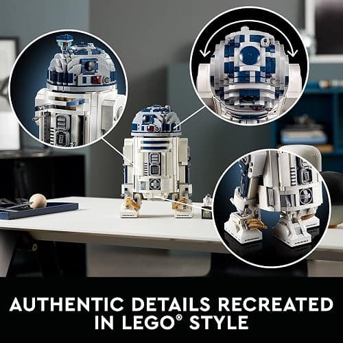 LEGO Star Wars Droïde R2-D2 Set de Construction Pour Adultes de 2413 Pièces, Modèle à Exposer de Collection Avec Sabre Laser de Luke Skywalker, Cadeau Mémorable Pour Hommes et Femmes 75308 thumbnail 5
