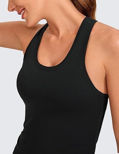 CRZ YOGA Butterluxe Racerback Tank Tops for Women - Yoga Workout Casual Gym Athletic Camisole Tight Sleeveless Shirts thumbnail 5