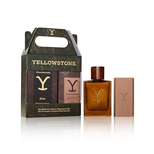 Yellowstone Men's Fragrance & Grooming Gift Set by Tru Western, Eau de Cologne & Artinsal Bar Soap - 1 fl oz - Image 1