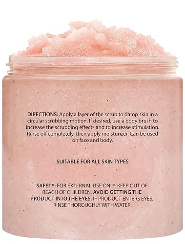 Brooklyn Botany Himalayan Salt Body Scrub - Moisturizing and Exfoliating Body, Face, Hand, Foot Scrub - Fights Stretch Marks, Fine Lines, Wrinkles - Great Gifts for Women & Men - 10 oz thumbnail 2