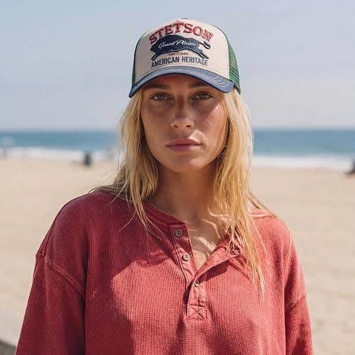 Stetson Highway Trucker Cap Snapback Cotton Men Summer Winter thumbnail 2