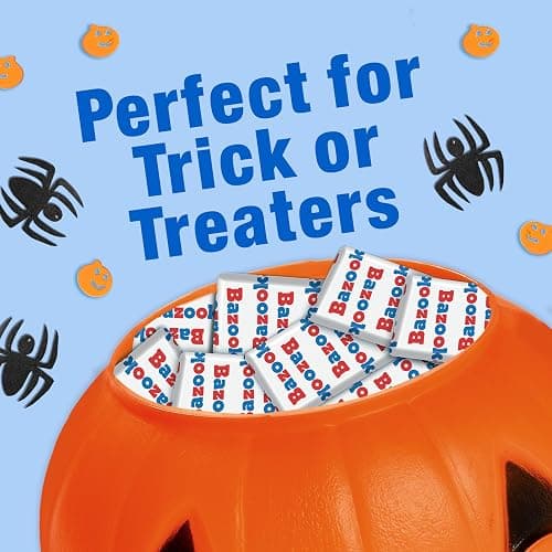 Bazooka Bubble Gum Bulk, Halloween Candy Bulk, 225 Count Tub of Chewing Gum Individually Wrapped, Old Fashioned 90's Candy for Baseball, Party Favors, Goodie Bags, Trick or Treating thumbnail 3