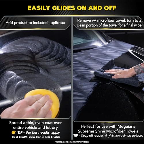 Meguiar's G7014J Gold Class Carnauba Plus Premium Paste Wax, Creates a Deep Dazzling Shine – 11 Oz Container thumbnail 3