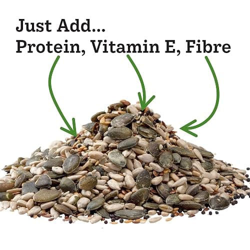 Munchy Seeds Lightly Toasted 7 Seed Mix, Pumpkin Seeds, Sunflower Seeds, Hemp, Chia, Rapeseed, Flaxseeds, Seeds for Baking, Breakfast Cereals & Granola, Mixed Seeds to Eat, Mixed Seeds for Eating 500g thumbnail 4