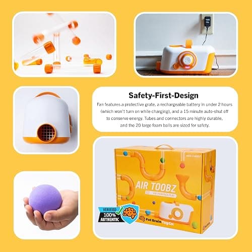 Fat Brain Toys The Original Air Toobz, Air-Powered STEM Building Toys for Kids & Teens, Kids Building Toys, STEM Toys for 3+ Year Old thumbnail 7