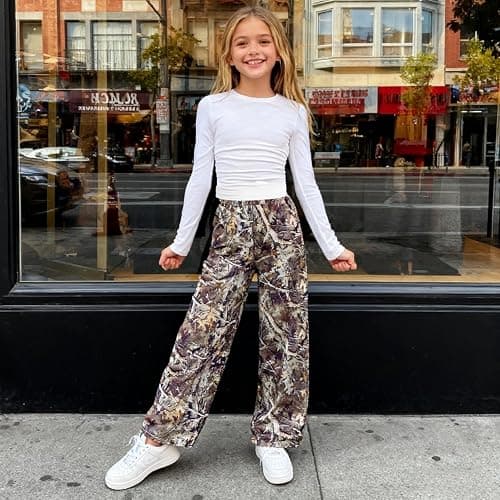 Voxikodex Girls Clothes 2 Piece Long Sleeve Shirt Tops Casual Pants Fall Winter Outfits for Teen Tween Girls 7-14 Years thumbnail 5