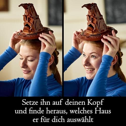 LEGO Harry Potter Der Sprechende Hut, Hogwarts-Modell für Erwachsene, Film-Geschenk für Frauen, Männer, Mama und Papa, mit zufälligen 31 Klangkombinationen, Sortiert Dich in Dein Hogwarts Haus 76429 thumbnail 6