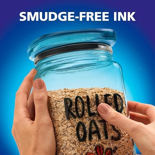 EXPO Wet Erase Markers, Semi-Permanent, Black, Ultra Fine Tip, 12 Count - For Writing on Glass, Whiteboards, Mirrors, Calendar, Labeling, Organizing thumbnail 6