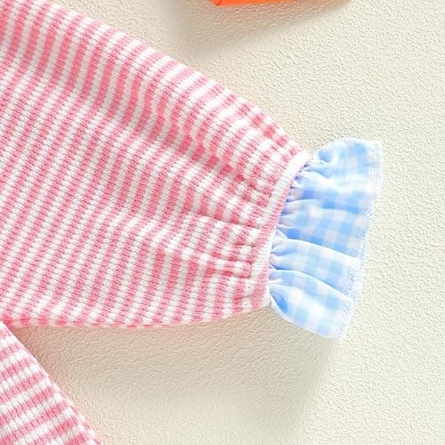 FYBITBO Infant Baby Girls Clothing Cute Doll Collar Jumpsuit Ruffle Long Sleeve Romper Newborn Outfit Fall Winter Clothes thumbnail 7